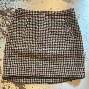 J. Crew Wool Mini Skirt